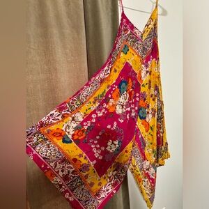 Anthropology Daria Dress Vibrant Floral Patchwork NWOT